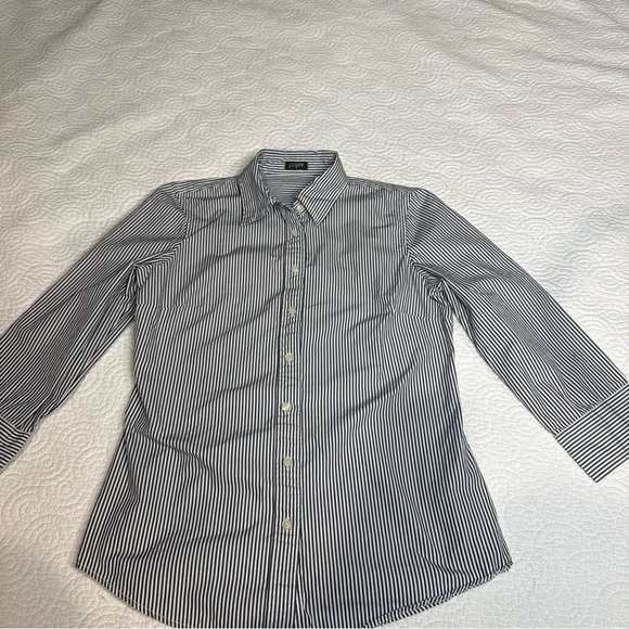 J. Crew Black and White Button Down Shirt - Picture 5 of 7